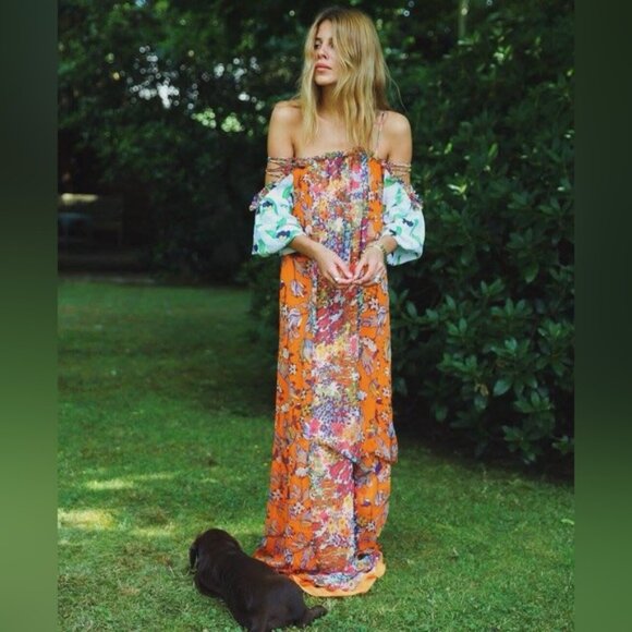 Tory Burch Runway Shasta Maxi Silk Dress - Picture 3 of 13